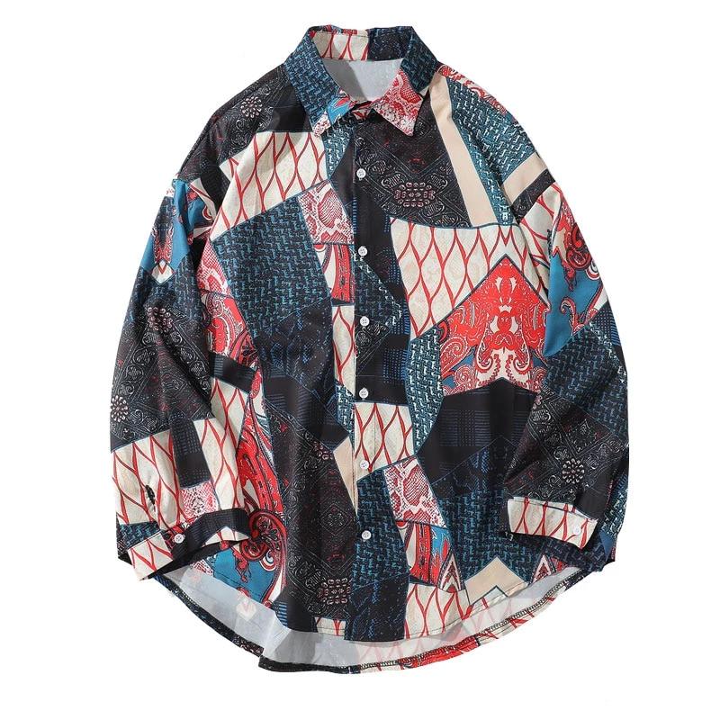 Japanese Ukiyo E Geometry Shirt