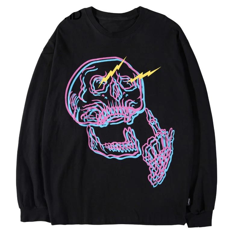 Skull Middle Finger Long Sleeve